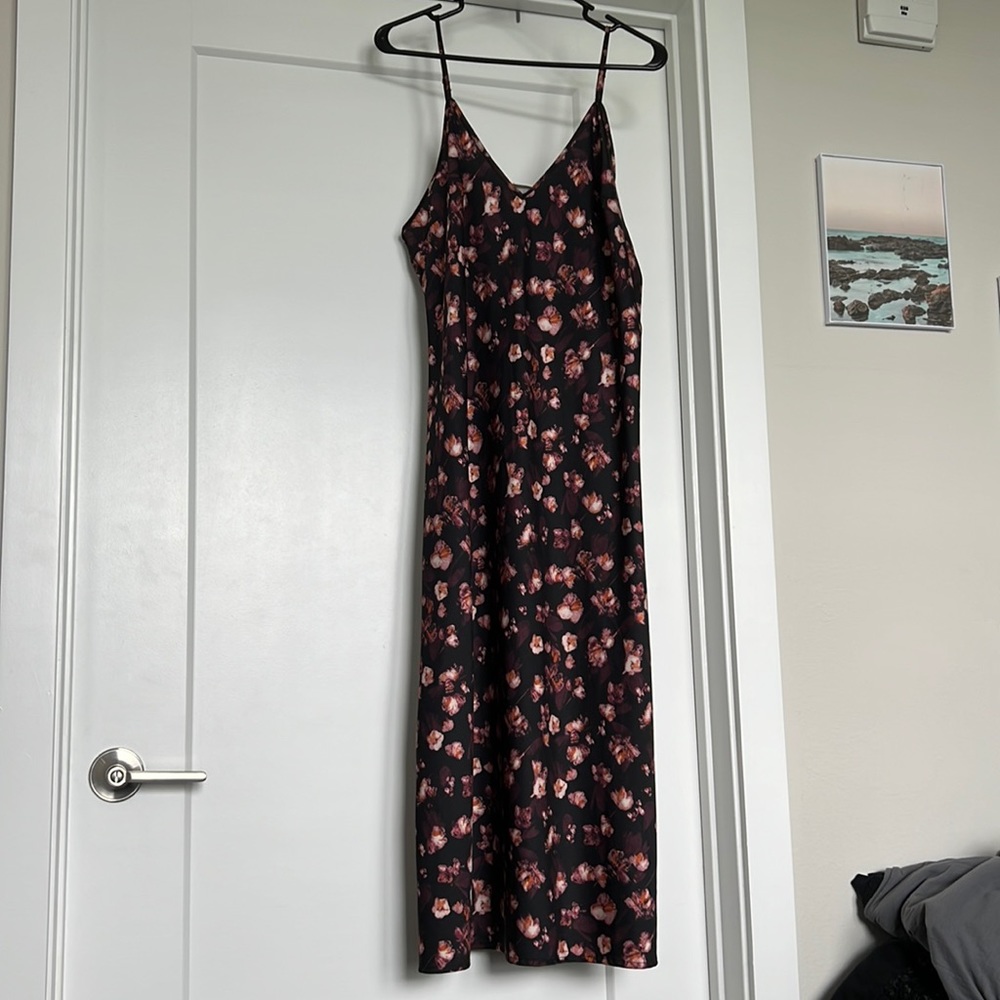 Silky Floral Maxi Dress